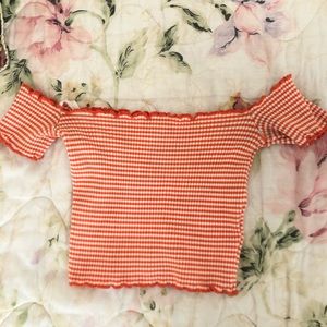 Windsor cropped tube top with sleeves